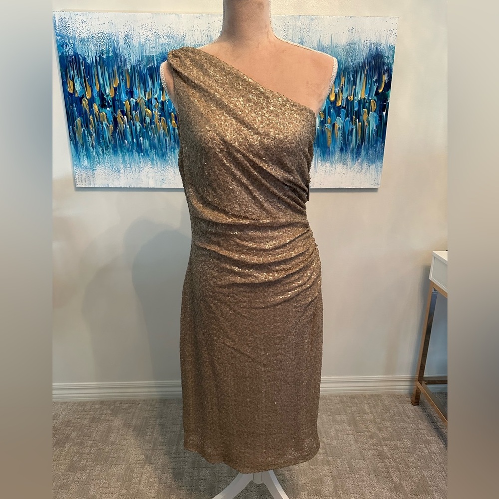 Ralph Lauren Evening One Shoulder Dress